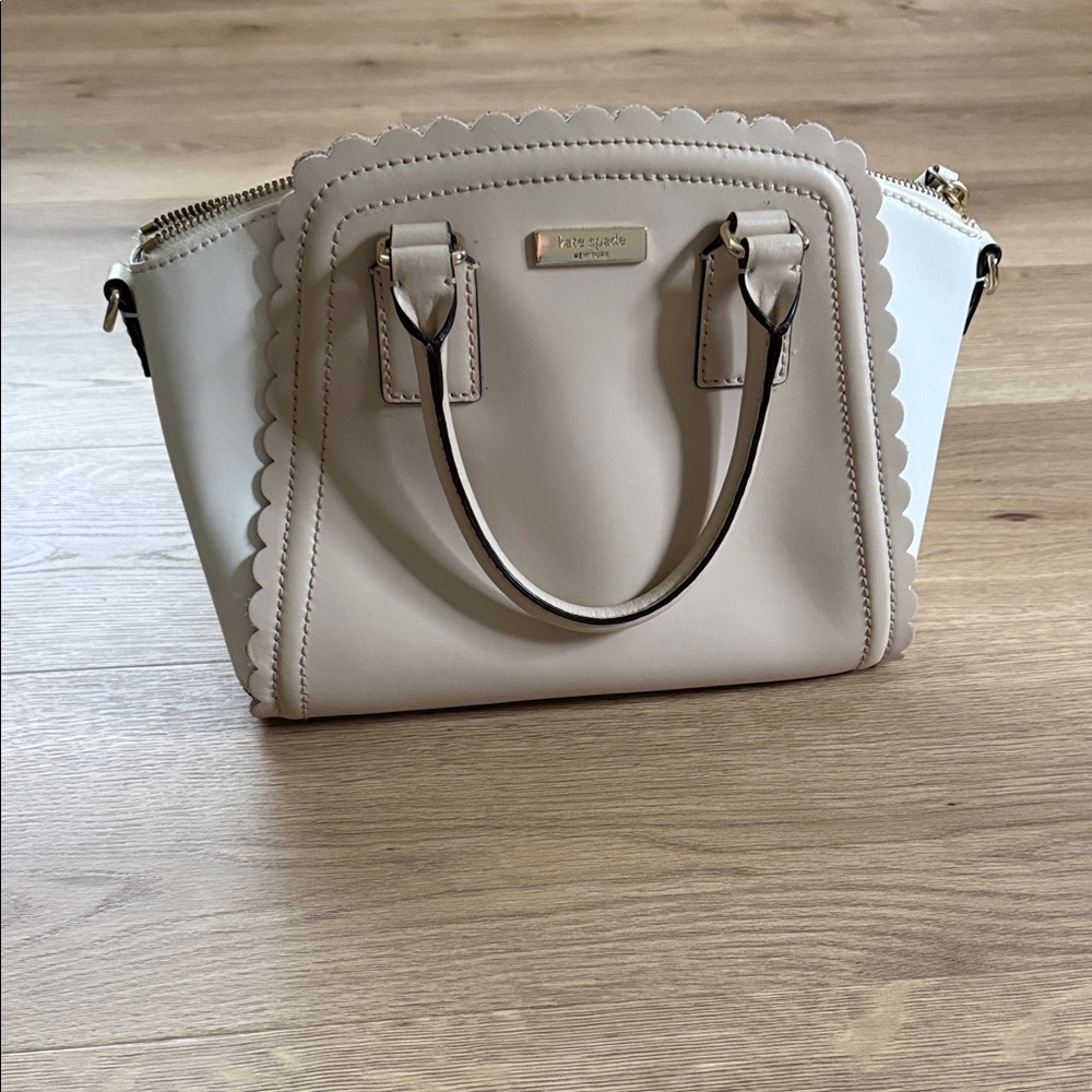 Kate Spade Cream Scalloped Satchel
